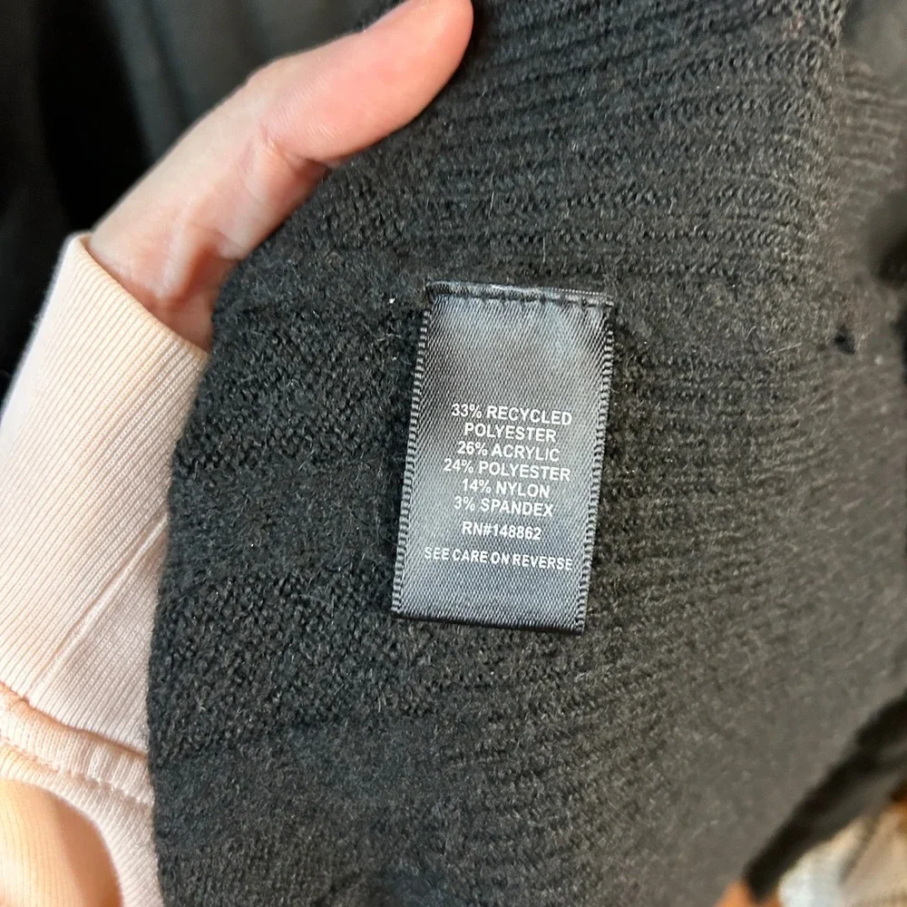 Torrid Black Ribbed Mock Neck Long Sleeve‎ Sweater Dress Tunic Size 3x - Picture 5 of 7